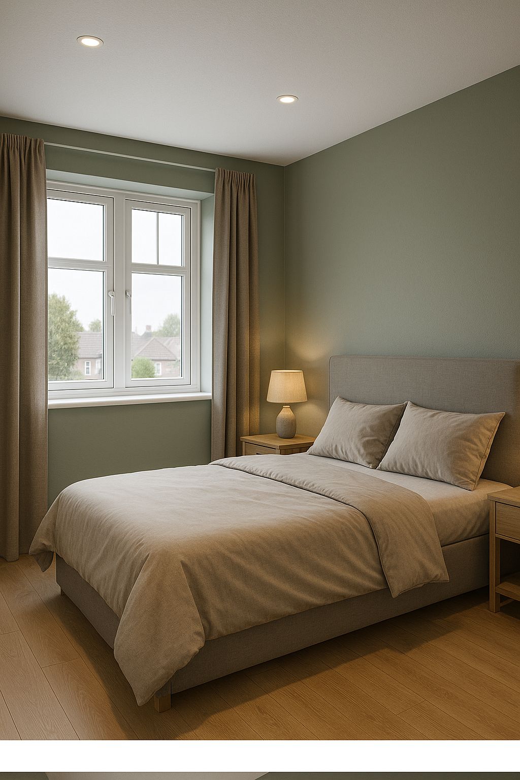 Modern minimalist living room renovation with neutral palette, contemporary furniture, and natural textures